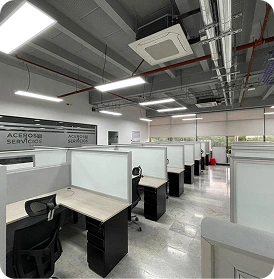 Oficina de ingeniería para Aceros y Servicios Triple S con consecución de espacio corporativo de 500 m²